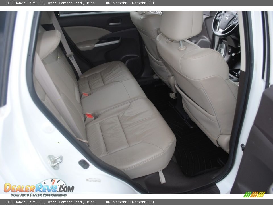 2013 Honda CR-V EX-L White Diamond Pearl / Beige Photo #24