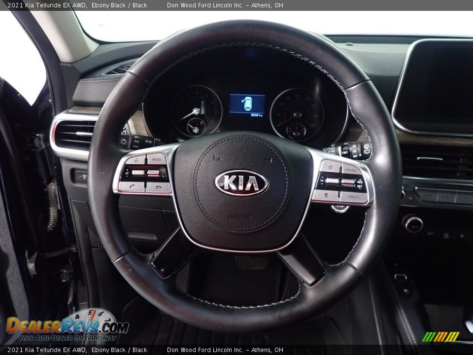 2021 Kia Telluride EX AWD Ebony Black / Black Photo #28