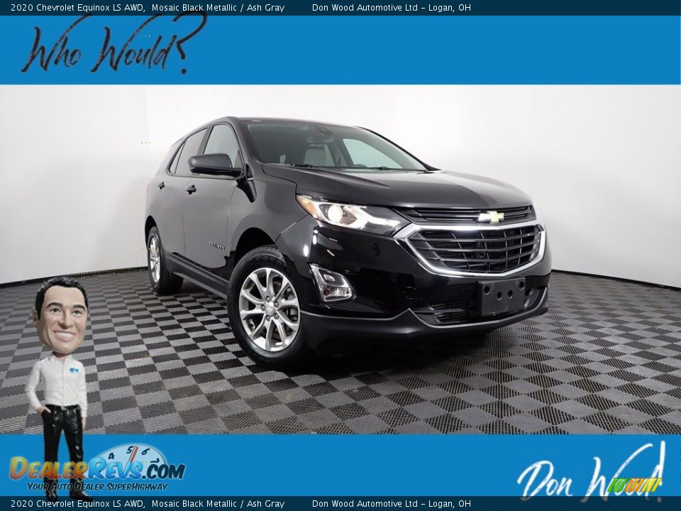 2020 Chevrolet Equinox LS AWD Mosaic Black Metallic / Ash Gray Photo #1