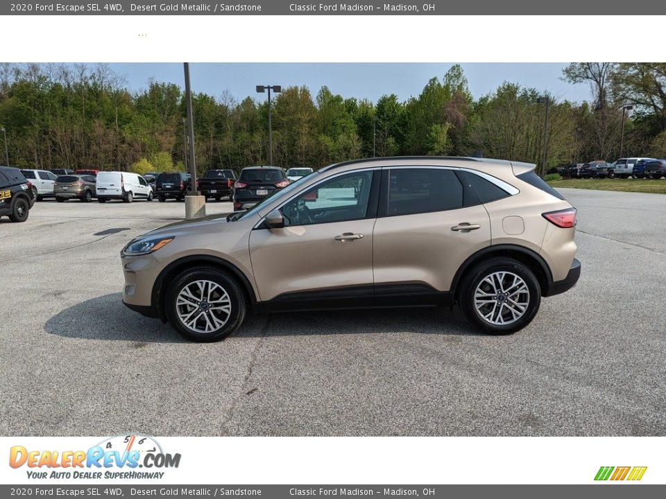 2020 Ford Escape SEL 4WD Desert Gold Metallic / Sandstone Photo #2