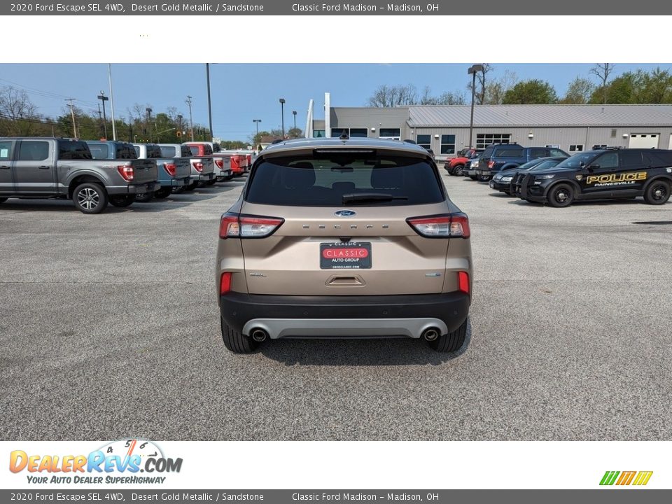 2020 Ford Escape SEL 4WD Desert Gold Metallic / Sandstone Photo #4