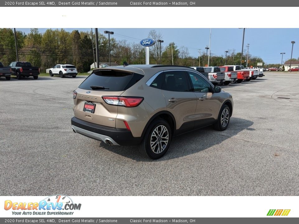 2020 Ford Escape SEL 4WD Desert Gold Metallic / Sandstone Photo #5