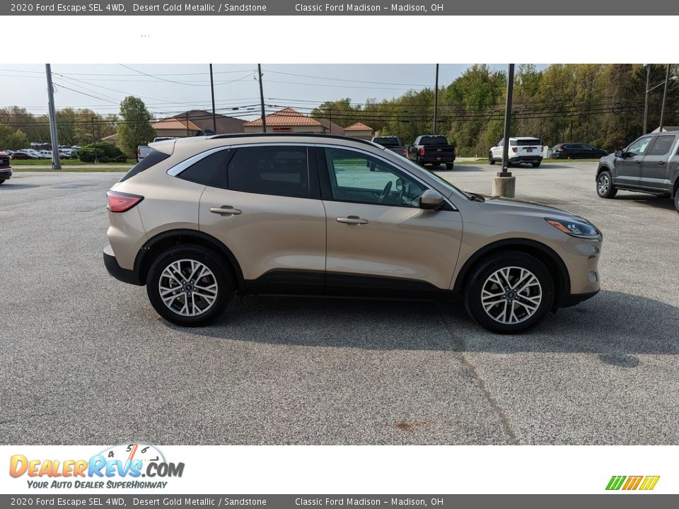 2020 Ford Escape SEL 4WD Desert Gold Metallic / Sandstone Photo #6