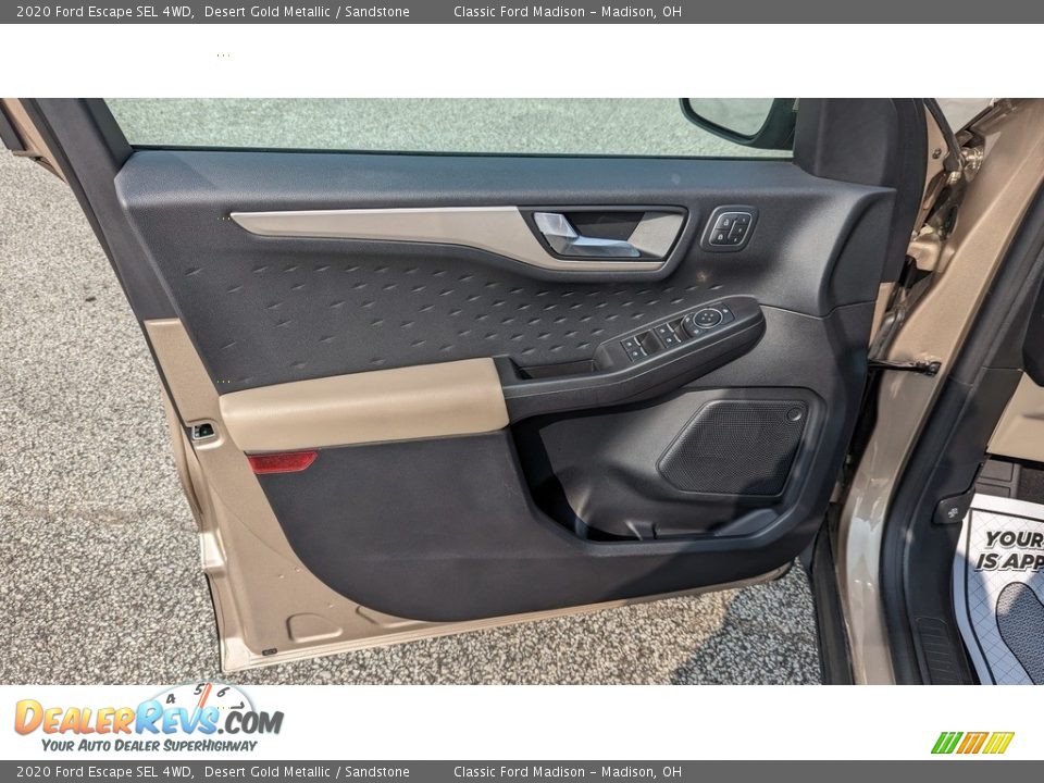 2020 Ford Escape SEL 4WD Desert Gold Metallic / Sandstone Photo #9