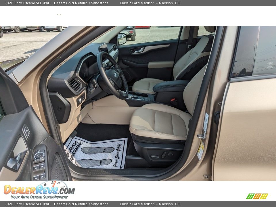 2020 Ford Escape SEL 4WD Desert Gold Metallic / Sandstone Photo #10