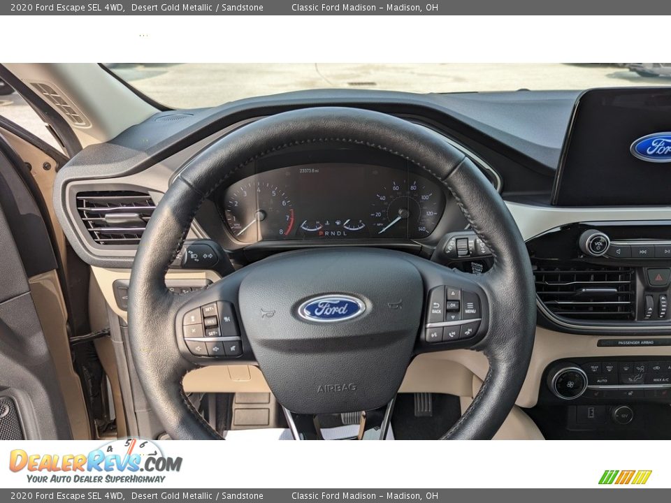 2020 Ford Escape SEL 4WD Desert Gold Metallic / Sandstone Photo #11