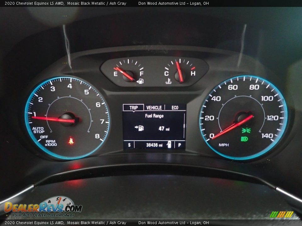 2020 Chevrolet Equinox LS AWD Mosaic Black Metallic / Ash Gray Photo #18