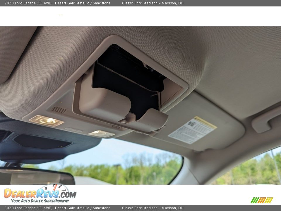 2020 Ford Escape SEL 4WD Desert Gold Metallic / Sandstone Photo #13