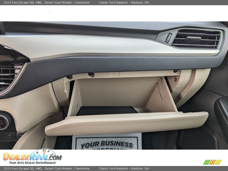 2020 Ford Escape SEL 4WD Desert Gold Metallic / Sandstone Photo #14