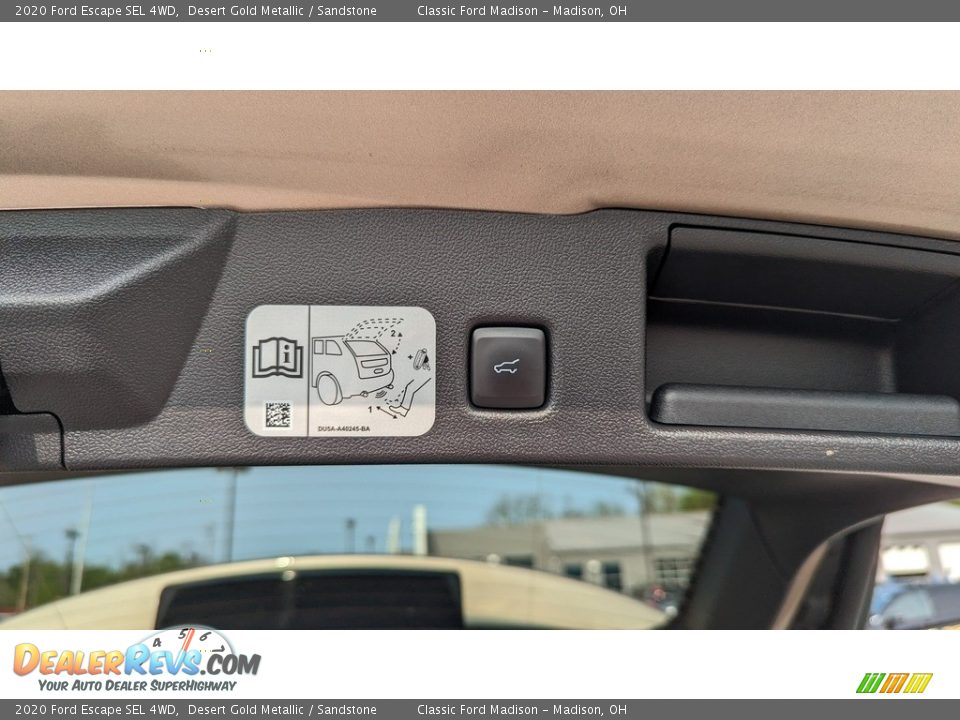 2020 Ford Escape SEL 4WD Desert Gold Metallic / Sandstone Photo #20