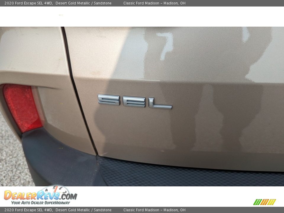 2020 Ford Escape SEL 4WD Desert Gold Metallic / Sandstone Photo #21