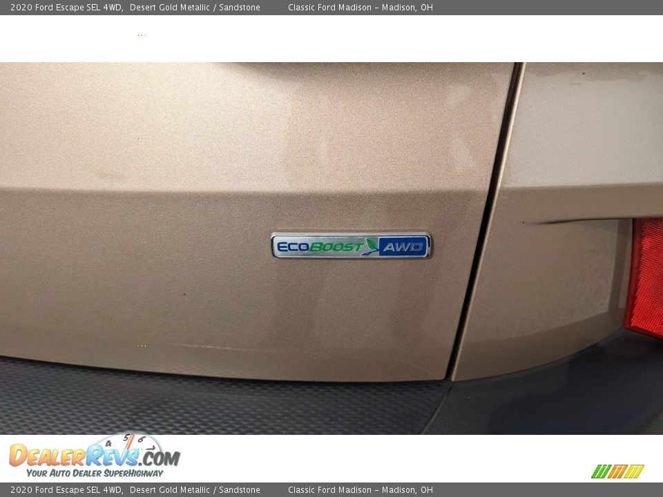 2020 Ford Escape SEL 4WD Desert Gold Metallic / Sandstone Photo #22