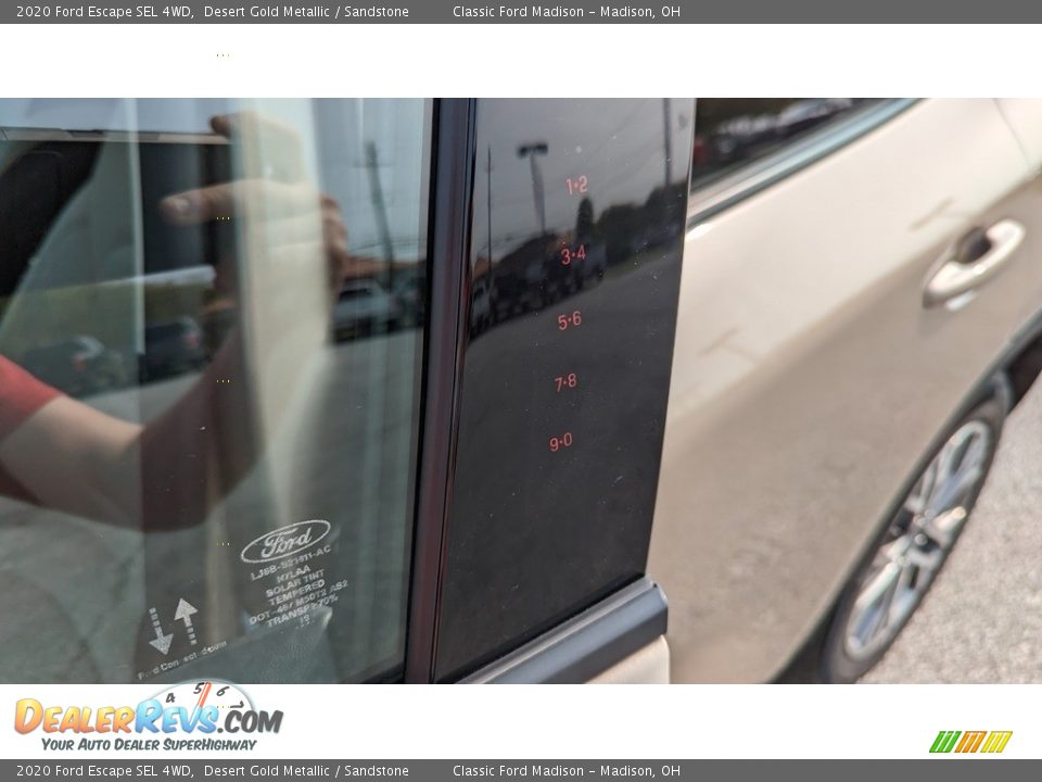 2020 Ford Escape SEL 4WD Desert Gold Metallic / Sandstone Photo #24
