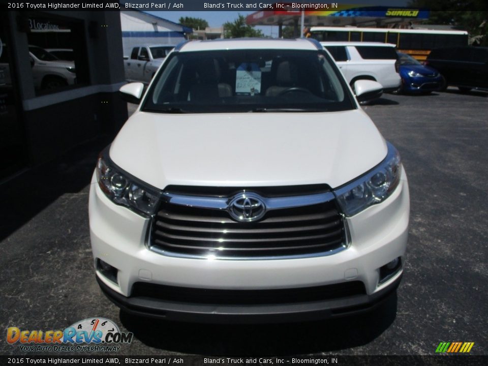 2016 Toyota Highlander Limited AWD Blizzard Pearl / Ash Photo #30