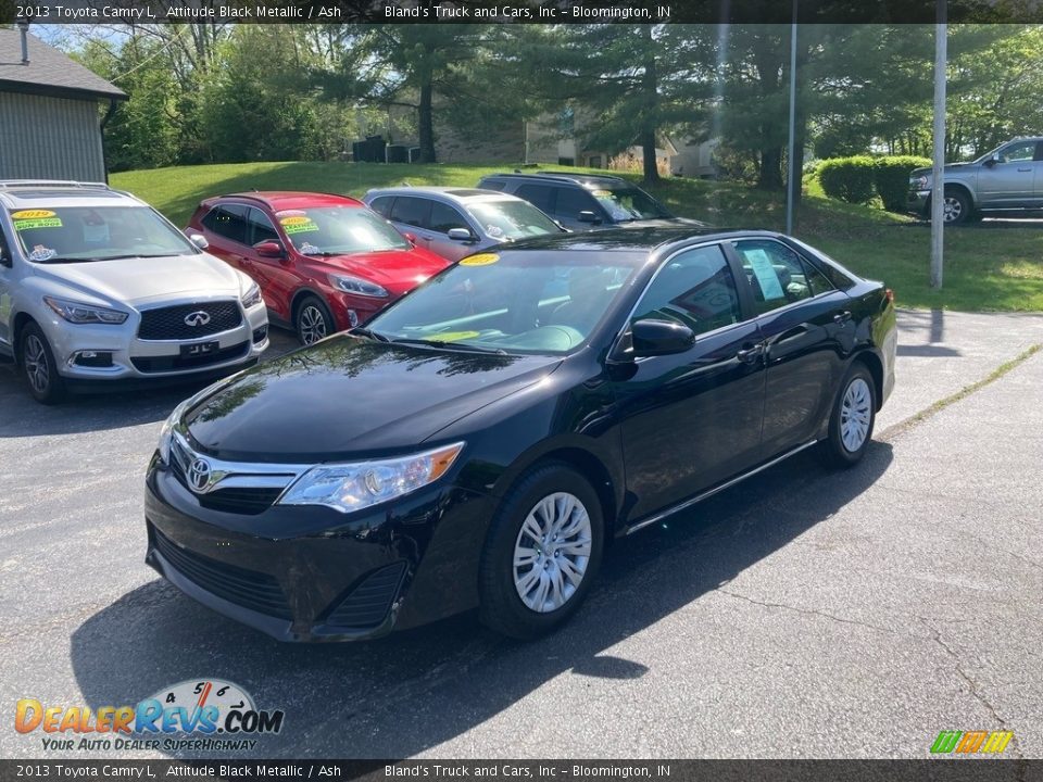 2013 Toyota Camry L Attitude Black Metallic / Ash Photo #2