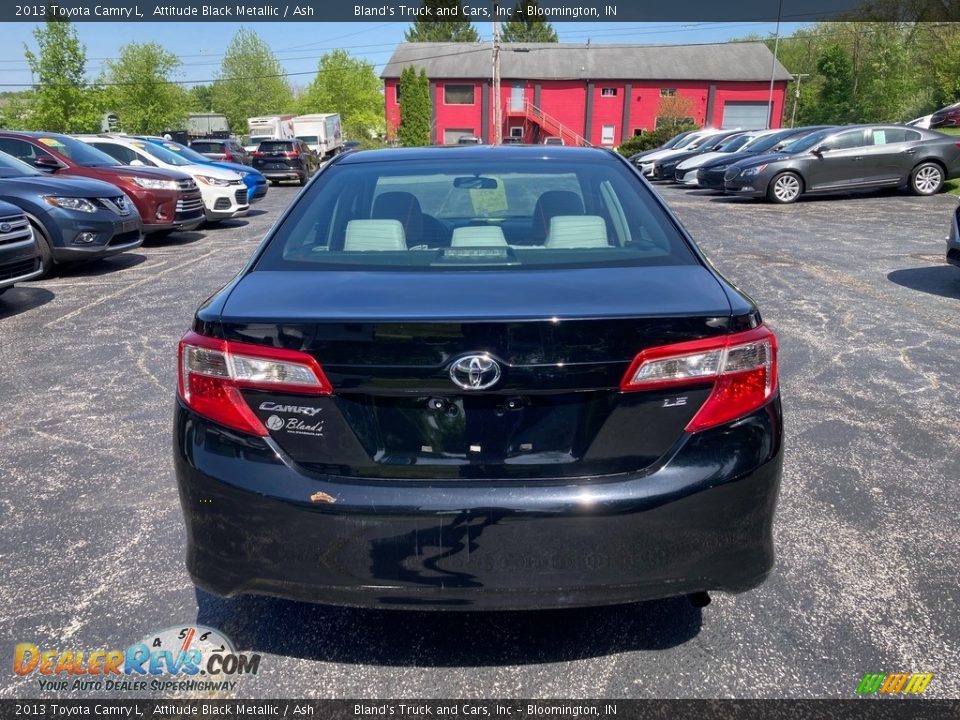 2013 Toyota Camry L Attitude Black Metallic / Ash Photo #4