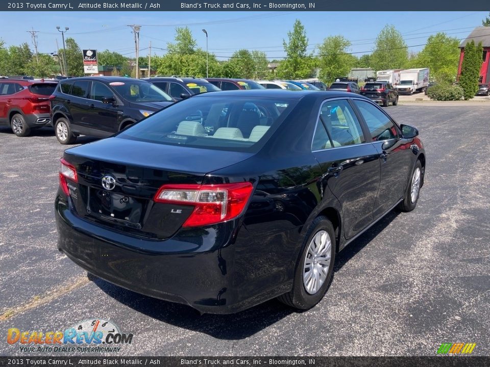 2013 Toyota Camry L Attitude Black Metallic / Ash Photo #6