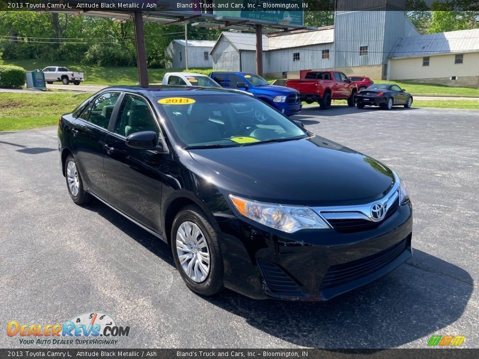 2013 Toyota Camry L Attitude Black Metallic / Ash Photo #7