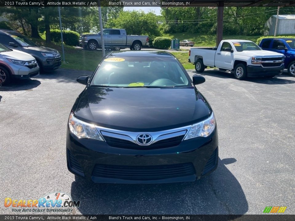 2013 Toyota Camry L Attitude Black Metallic / Ash Photo #8