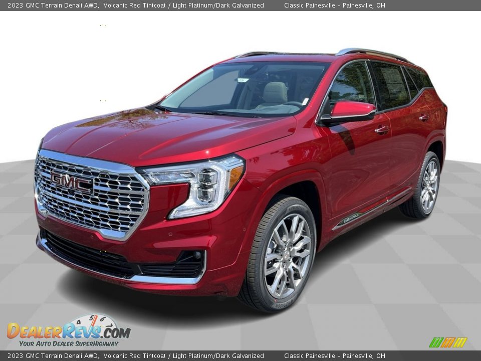 2023 GMC Terrain Denali AWD Volcanic Red Tintcoat / Light Platinum/Dark Galvanized Photo #1