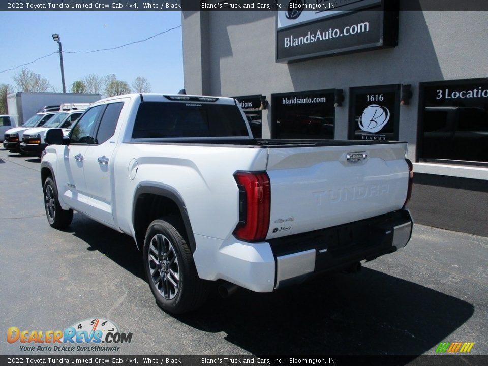 2022 Toyota Tundra Limited Crew Cab 4x4 White / Black Photo #3