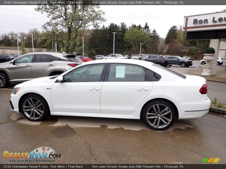 Pure White 2018 Volkswagen Passat R-Line Photo #8