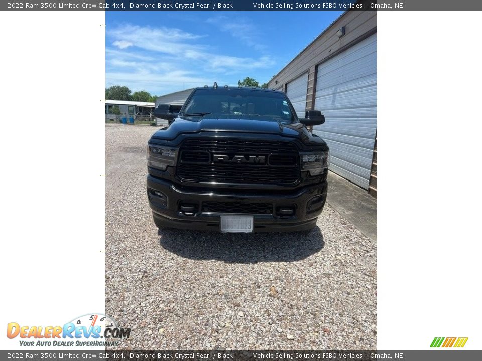 2022 Ram 3500 Limited Crew Cab 4x4 Diamond Black Crystal Pearl / Black Photo #4