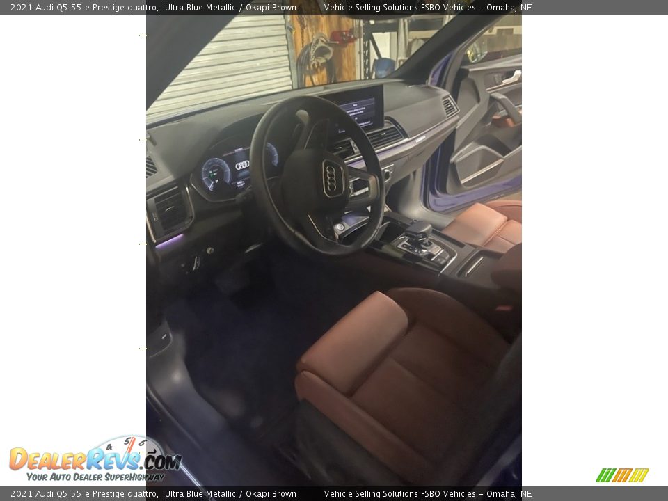 2021 Audi Q5 55 e Prestige quattro Ultra Blue Metallic / Okapi Brown Photo #2