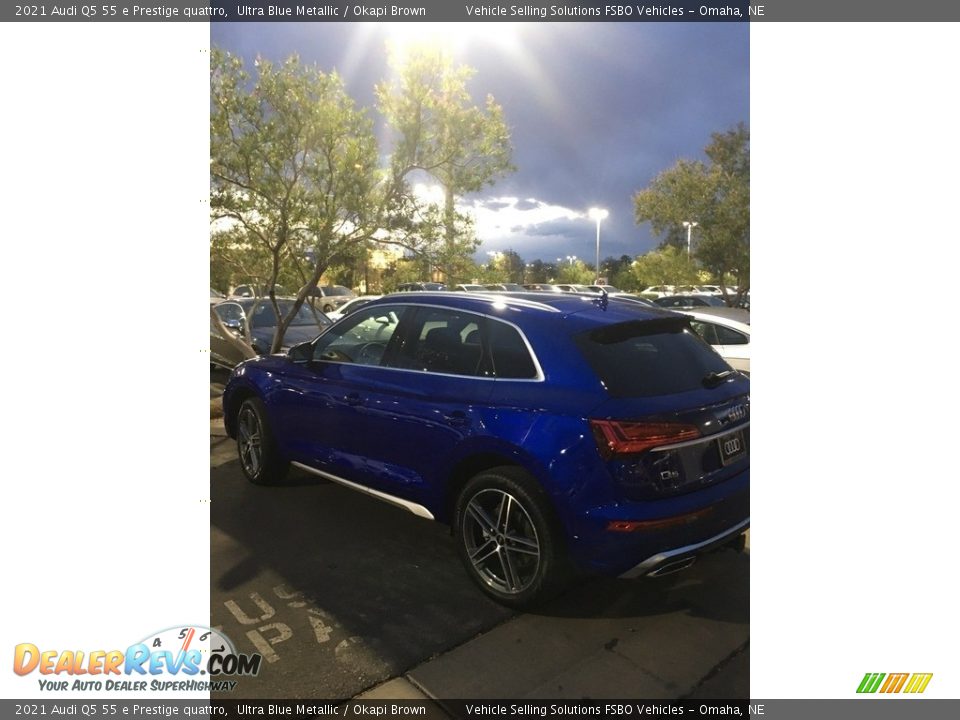 2021 Audi Q5 55 e Prestige quattro Ultra Blue Metallic / Okapi Brown Photo #8