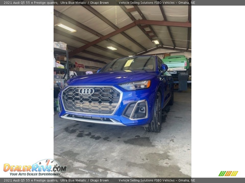 2021 Audi Q5 55 e Prestige quattro Ultra Blue Metallic / Okapi Brown Photo #9