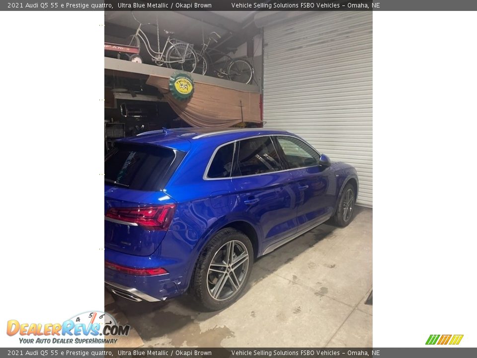 2021 Audi Q5 55 e Prestige quattro Ultra Blue Metallic / Okapi Brown Photo #10