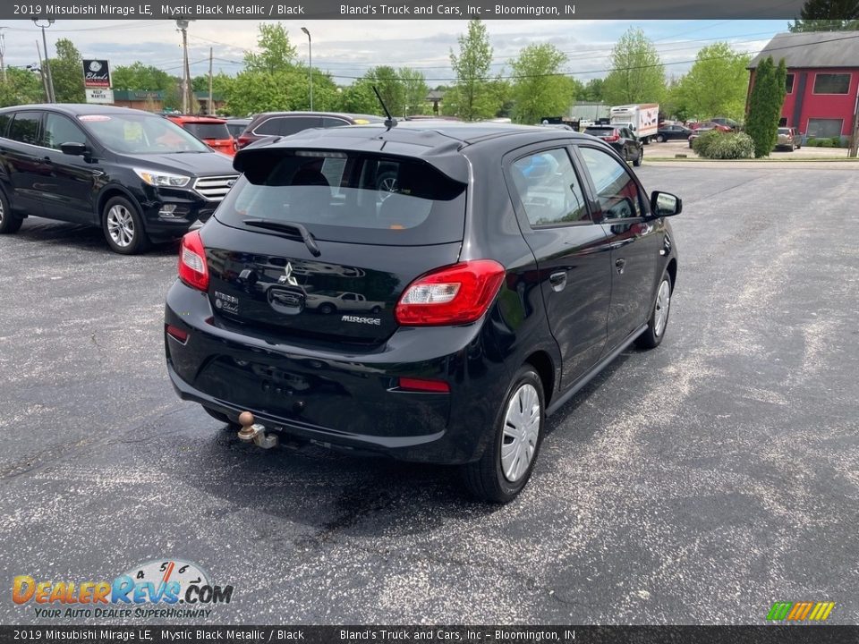 2019 Mitsubishi Mirage LE Mystic Black Metallic / Black Photo #7