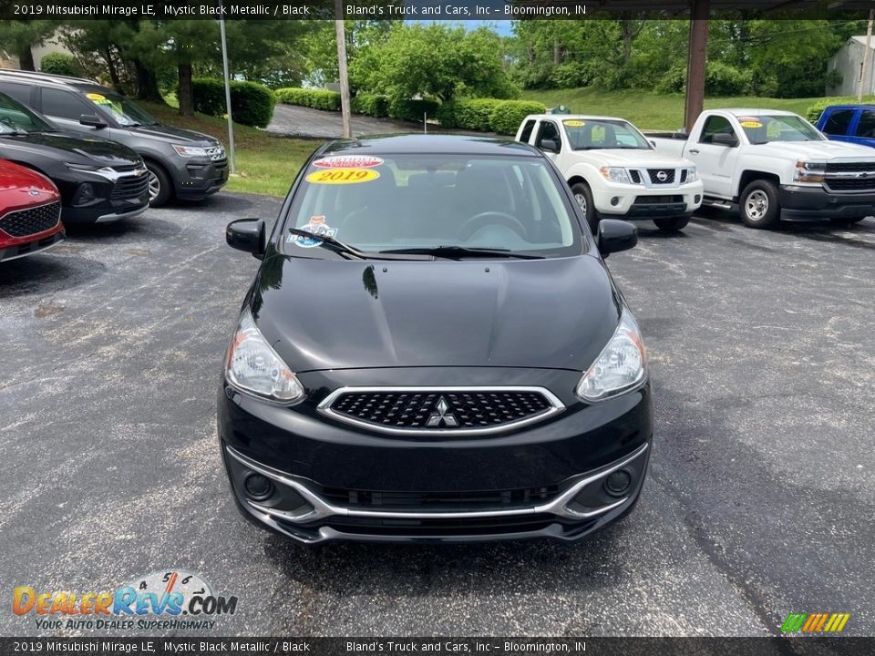 2019 Mitsubishi Mirage LE Mystic Black Metallic / Black Photo #9