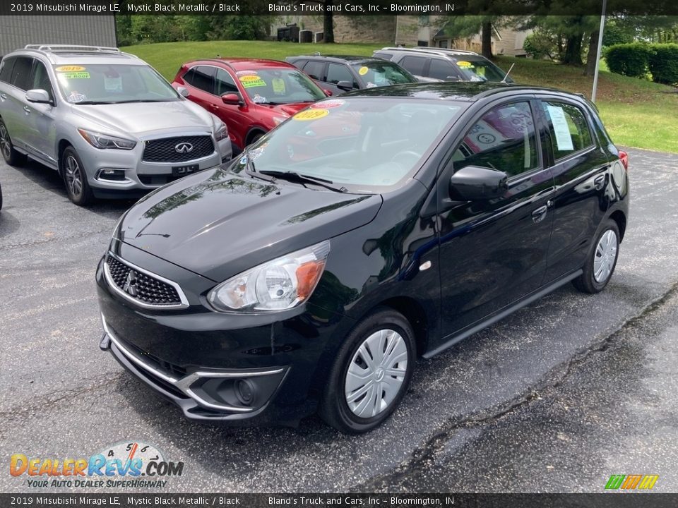 2019 Mitsubishi Mirage LE Mystic Black Metallic / Black Photo #10