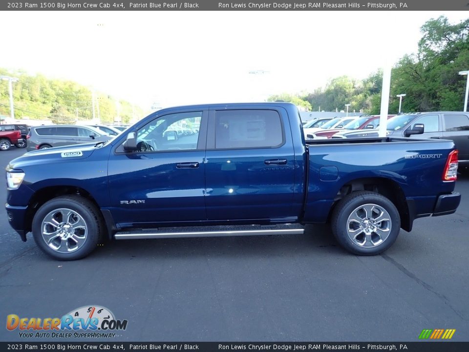 2023 Ram 1500 Big Horn Crew Cab 4x4 Patriot Blue Pearl / Black Photo #2