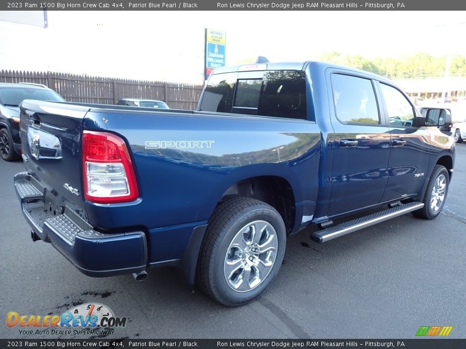 2023 Ram 1500 Big Horn Crew Cab 4x4 Patriot Blue Pearl / Black Photo #6