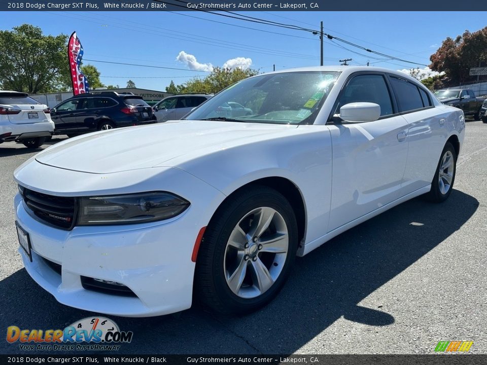 2018 Dodge Charger SXT Plus White Knuckle / Black Photo #3