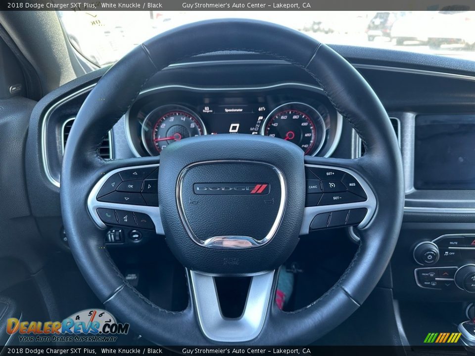 2018 Dodge Charger SXT Plus White Knuckle / Black Photo #8