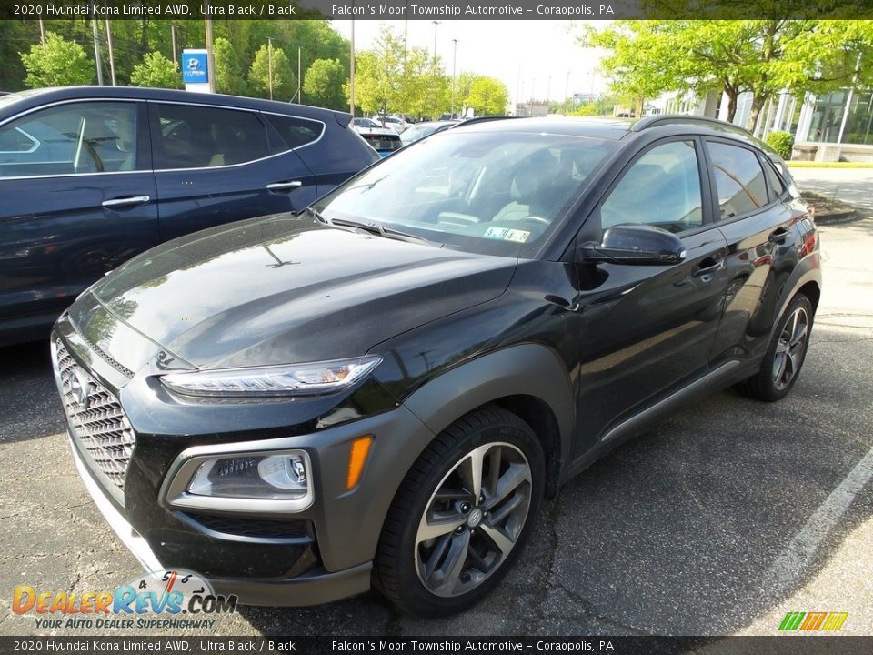 2020 Hyundai Kona Limited AWD Ultra Black / Black Photo #1