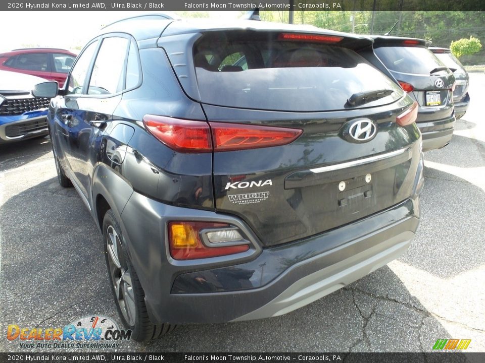 2020 Hyundai Kona Limited AWD Ultra Black / Black Photo #2