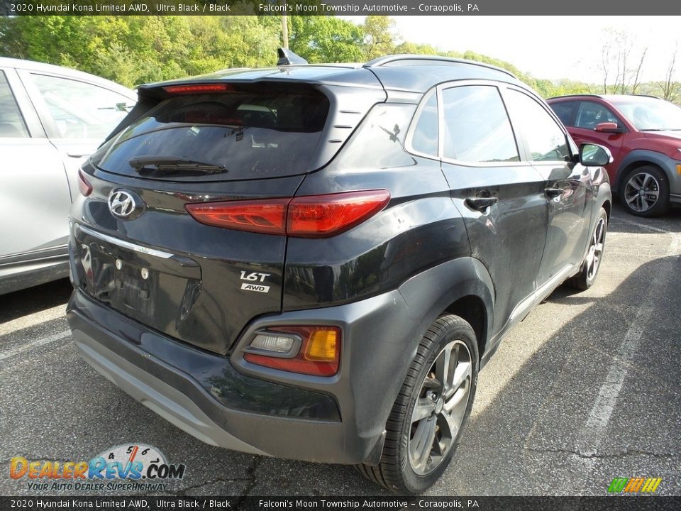 2020 Hyundai Kona Limited AWD Ultra Black / Black Photo #4