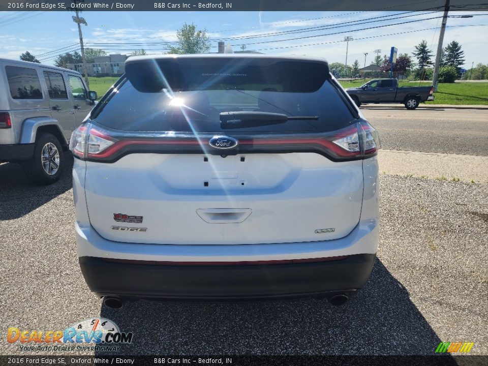 2016 Ford Edge SE Oxford White / Ebony Photo #4