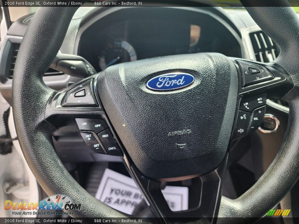 2016 Ford Edge SE Oxford White / Ebony Photo #9