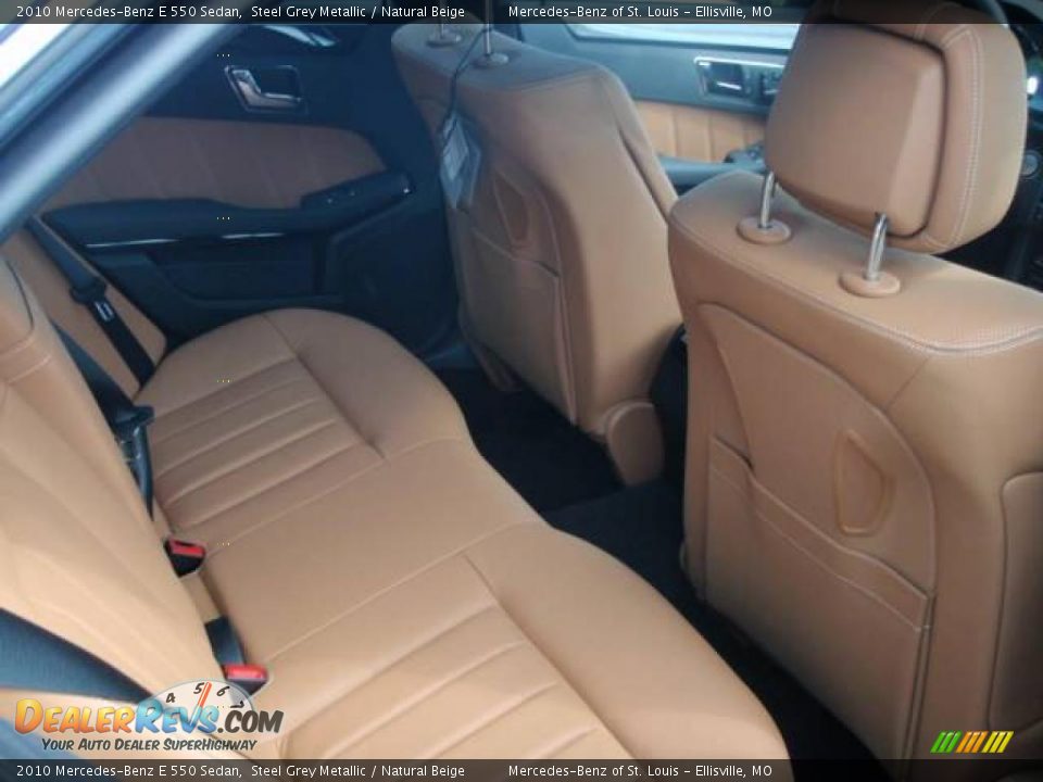 2010 Mercedes-Benz E 550 Sedan Steel Grey Metallic / Natural Beige Photo #6