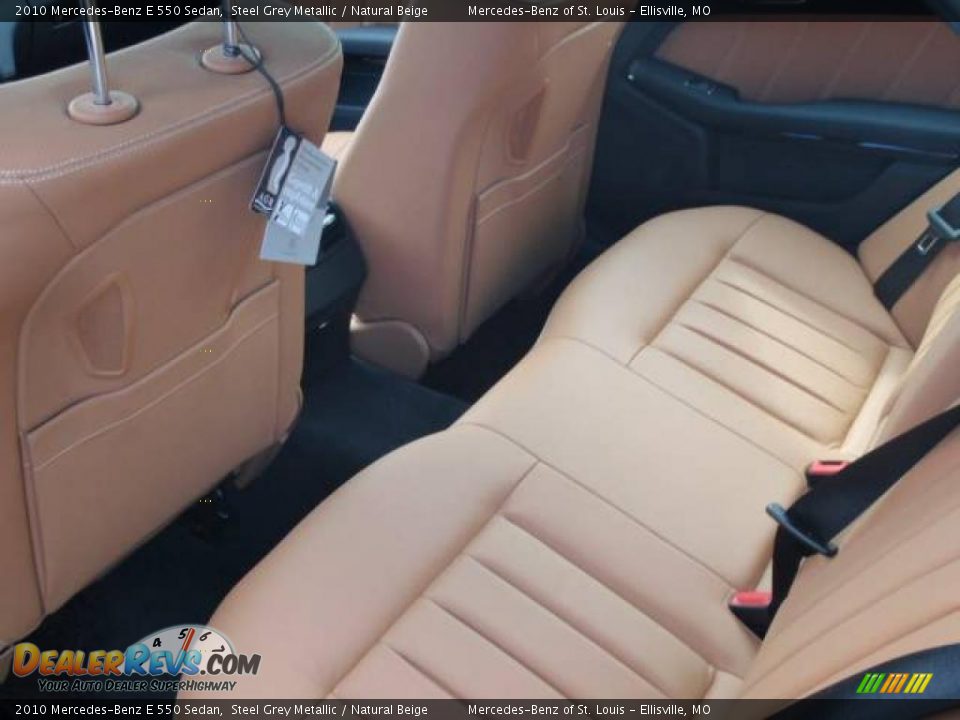2010 Mercedes-Benz E 550 Sedan Steel Grey Metallic / Natural Beige Photo #8