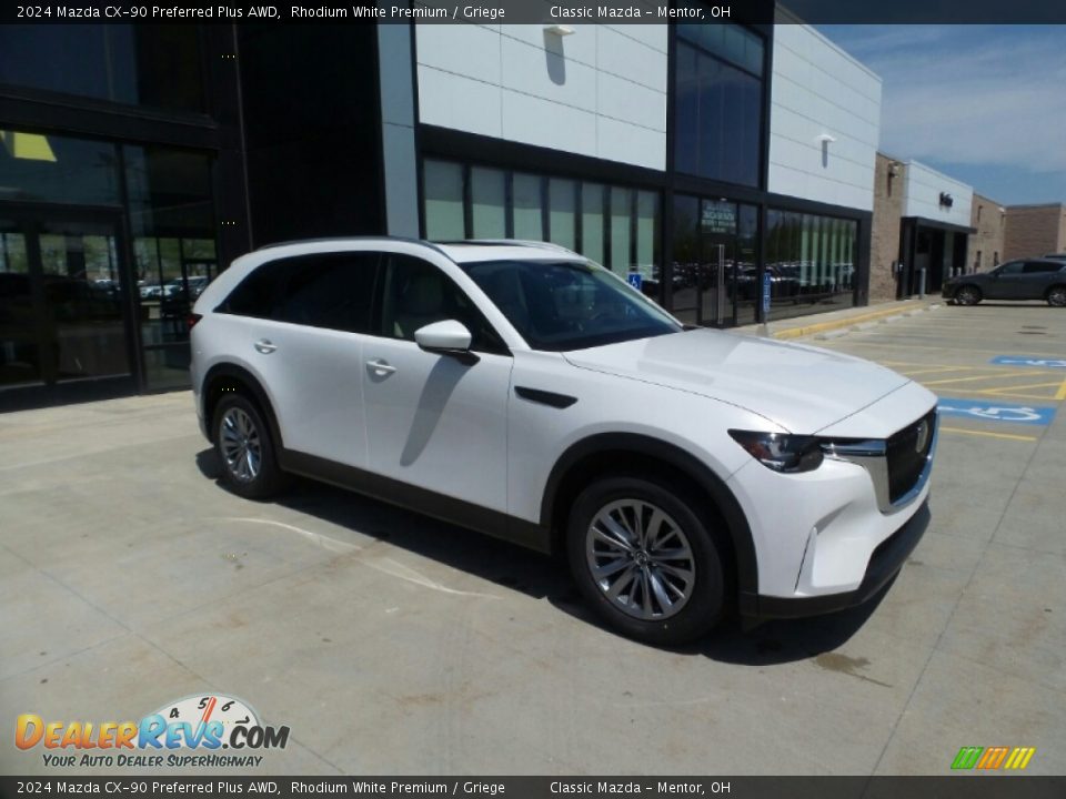 Front 3/4 View of 2024 Mazda CX-90 Preferred Plus AWD Photo #1