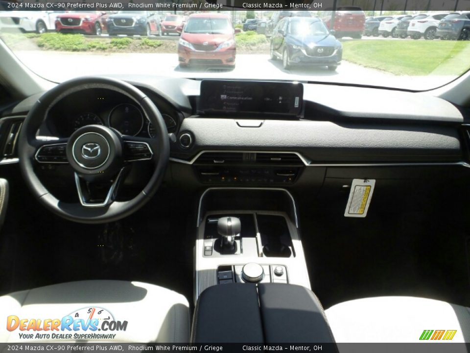 2024 Mazda CX-90 Preferred Plus AWD Rhodium White Premium / Griege Photo #3