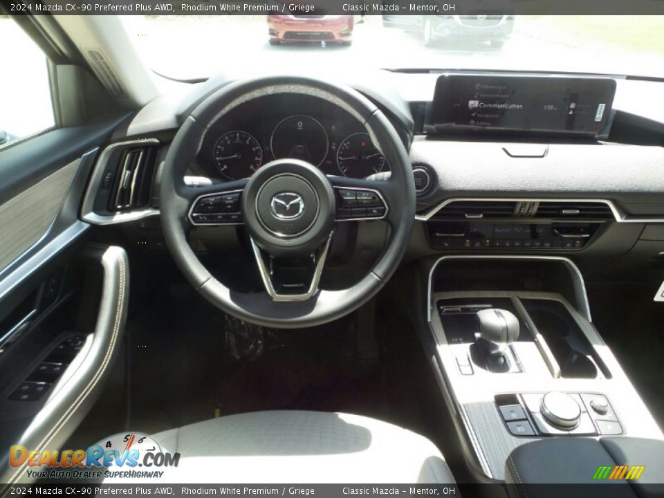 2024 Mazda CX-90 Preferred Plus AWD Rhodium White Premium / Griege Photo #4