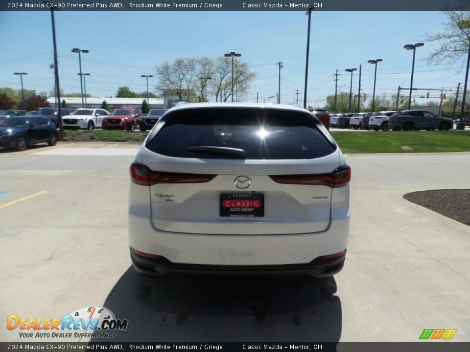 2024 Mazda CX-90 Preferred Plus AWD Rhodium White Premium / Griege Photo #5
