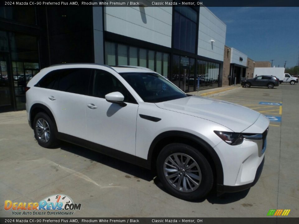 2024 Mazda CX-90 Preferred Plus AWD Rhodium White Premium / Black Photo #1